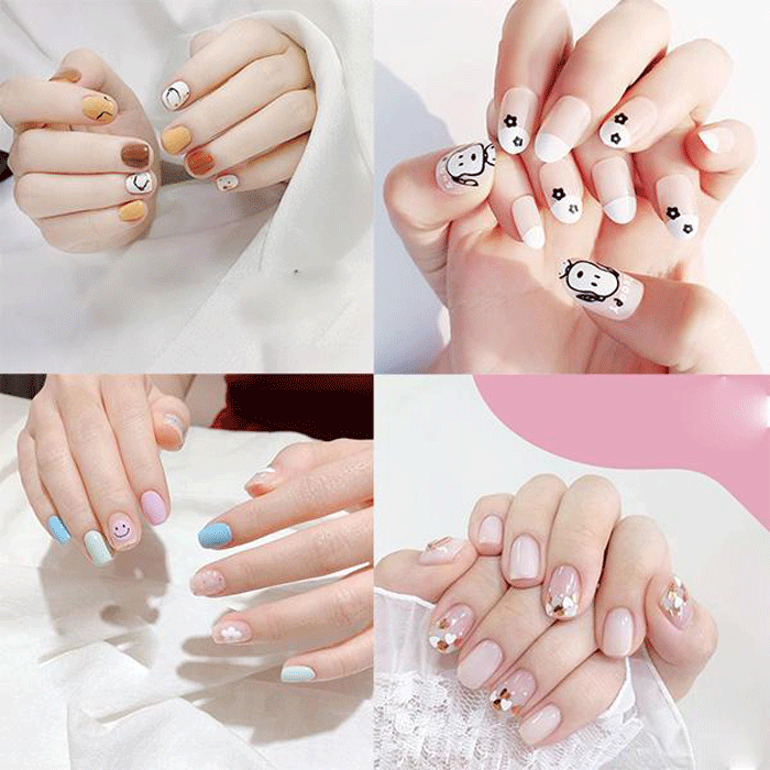 Mẫu nail nhẹ nhàng đi học